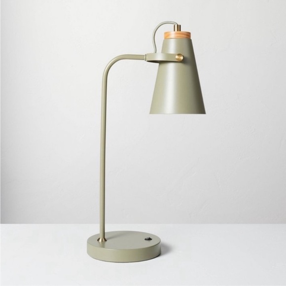 Hearth & Hand Other - Hearth & Hand Magnolia 20" Metal Task Lamp with USB Port Sage Green
